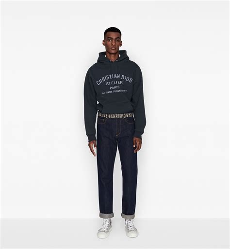 oversized 'christian dior atelier' hooded sweatshirt|Dior men's hoodie.